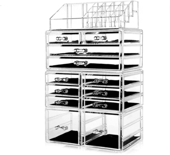 Makeup Organizer Cosmetic Storage Drawers and Jewelry Display 1