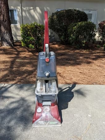 Hoover Power Scrub Deluxe Carpet Cleaner Machine, Upright Shampooer, F 1