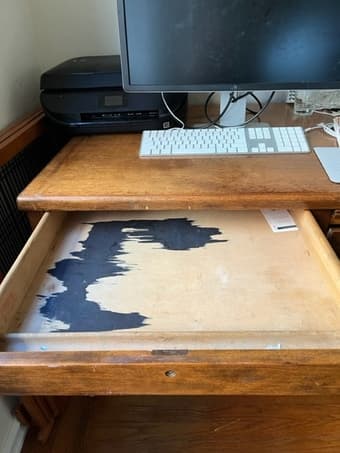 Vintage Desk with Drawers 2