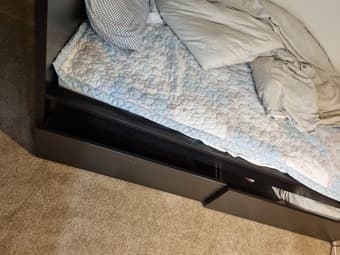 Bed frame / 2 storage boxes 2