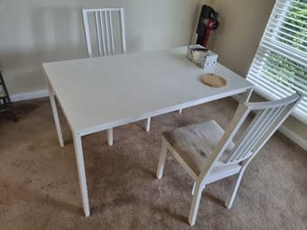 Dining table and chairs 1