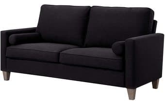 Gently Used Elle Decor Black Loveseat Sofa 2