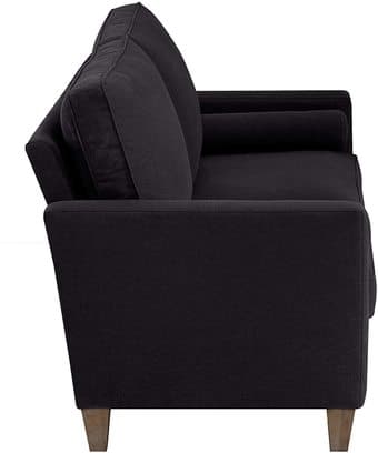 Gently Used Elle Decor Black Loveseat Sofa 3