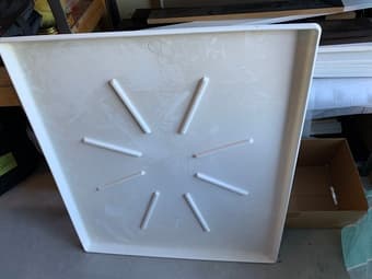 Washing machine tray 29x 33” 1