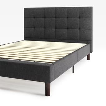 SELLING: Zinus Upholstered Queen Bedframe 1