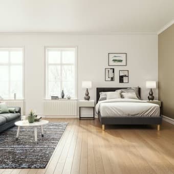 SELLING: Zinus Upholstered Queen Bedframe 2