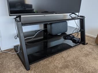 SELLING: Sleek Black TV Stand 2