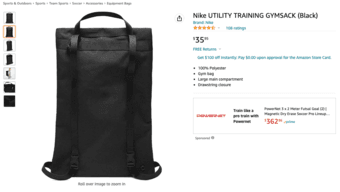 Nike UTILITY TRAINING GYMSACK 1