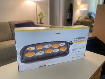 Large grill plate never used, good for indoor barbeque 1