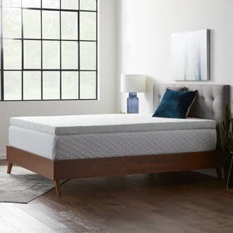 Lucid 4" Gel Memory Foam Mattress Topper w/ Breathable Cover (Twin XL) 2