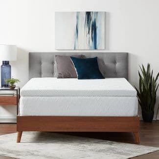 Lucid 4" Gel Memory Foam Mattress Topper w/ Breathable Cover (Twin XL) 3