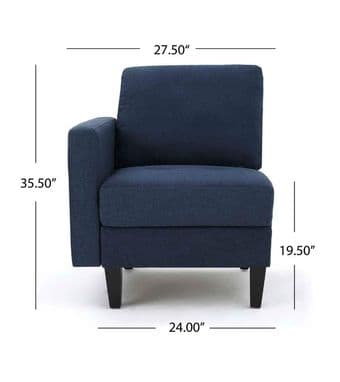 Dark Blue Sectional Sofa 3