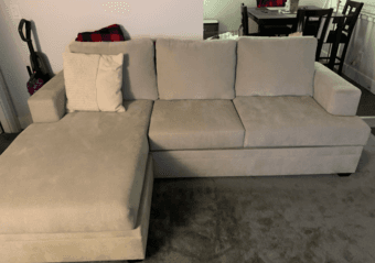 SAND SOFA WITH REVERSIBLE CHAISE 1