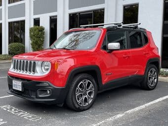Red 2017 Jeep Renegade Limited 2