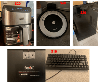 moving sales, electronics, printer, coffee machine 2