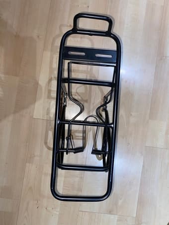 Bike rack with spring clamp 1