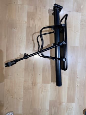 Rear bike rack - post mount 1