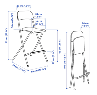Foldable bar stools with backrest 2