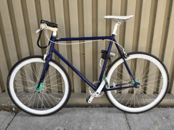 Single-speed bike + lock and keys + allen keys 1
