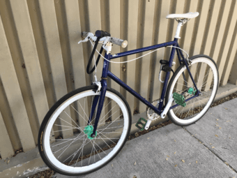 Single-speed bike + lock and keys + allen keys 2