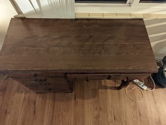 Vintage walnut desk 2
