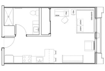 sublet 12/13-12/28 in EVGR B studio 1
