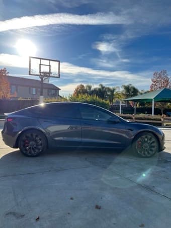 2022 Tesla Model 3 Performance (Midnight Silver Metallic) 2