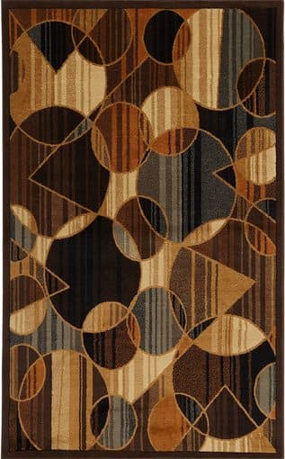 Area rug, 124" x 92", brown/blue 1