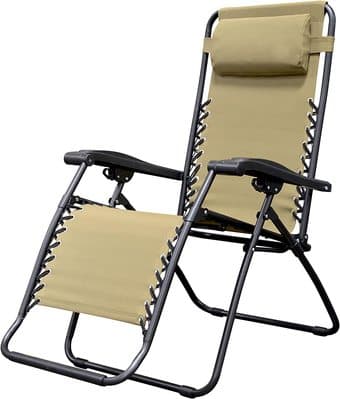 Caravan Sports Infinity Zero Gravity outdoor reclining chair, beige 1