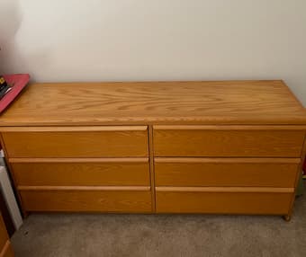Free Wood Dining Table, 4 chairs, Office Chhair 2