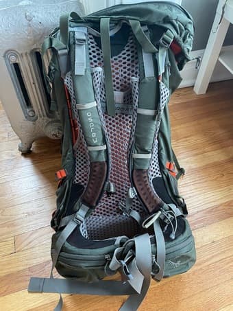 Osprey Atmos 65L Pack + Rain Cover + Travel Duffel 3