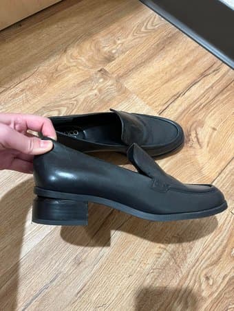 Franco Sarto black leather loafers, women's 6.5, excellent condition 2