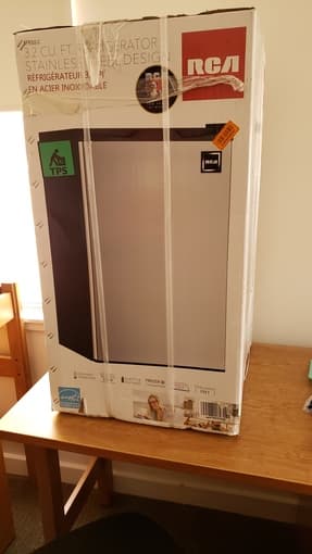 NEEDS TO GO Unopened RCA Mini Fridge, 3.2 Cu Ft w/ Freezer Compartment 2