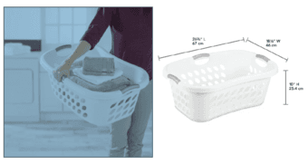 Sterilite Laundry Basket Plastic 2