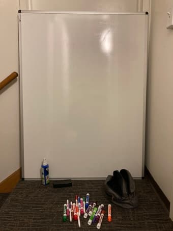 large whiteboard + expo markers 1