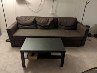 Selling couch, study  table and coffee table  for 200$ 1