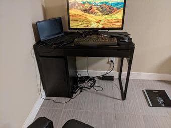 Selling couch, study table and 2 coffee tables 2