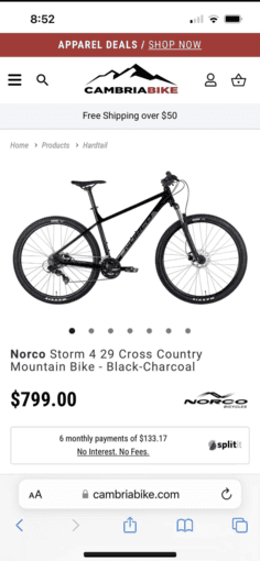 NORCO Mountain bike M 29' 3