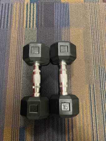 15lb & 20lb Dumbbells for sale 2