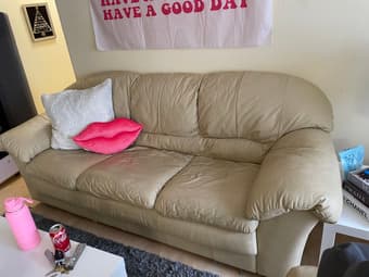 3 Piece Leather Couch Set-Need gone ASAP- Best offer 2