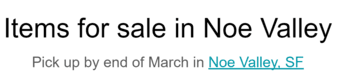 Move out sale in SF - Lots of nice furniture, decor, other items 1