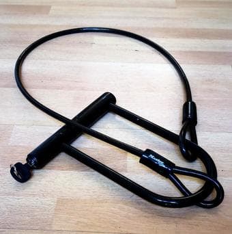 Master Lock U Lock with Looped End Cable 1