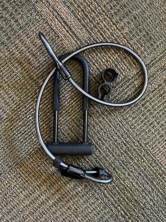 Bike U-lock + cable 1