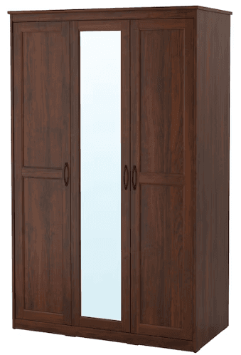 SONGESAND Wardrobe, brown, 47 1/8x23 5/8x75 1/4 " 1