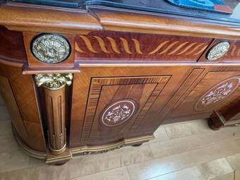 Beautiful wood desk original cost $3500 3