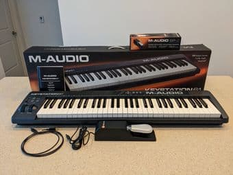 M-Audio Keystation 61 and SP-2 Sustain Pedal 1