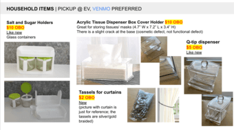 kitchen and home items ($2-15) 1