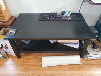 Large Ikea coffee table (black) 2
