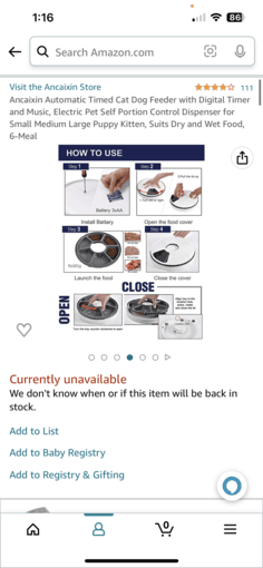 Automatic pet feeder 2