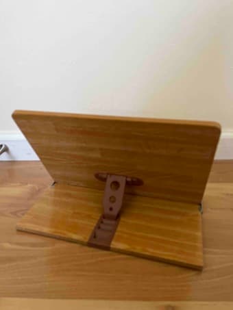 Wooden Book Stand + Jonathan Adler Print 2